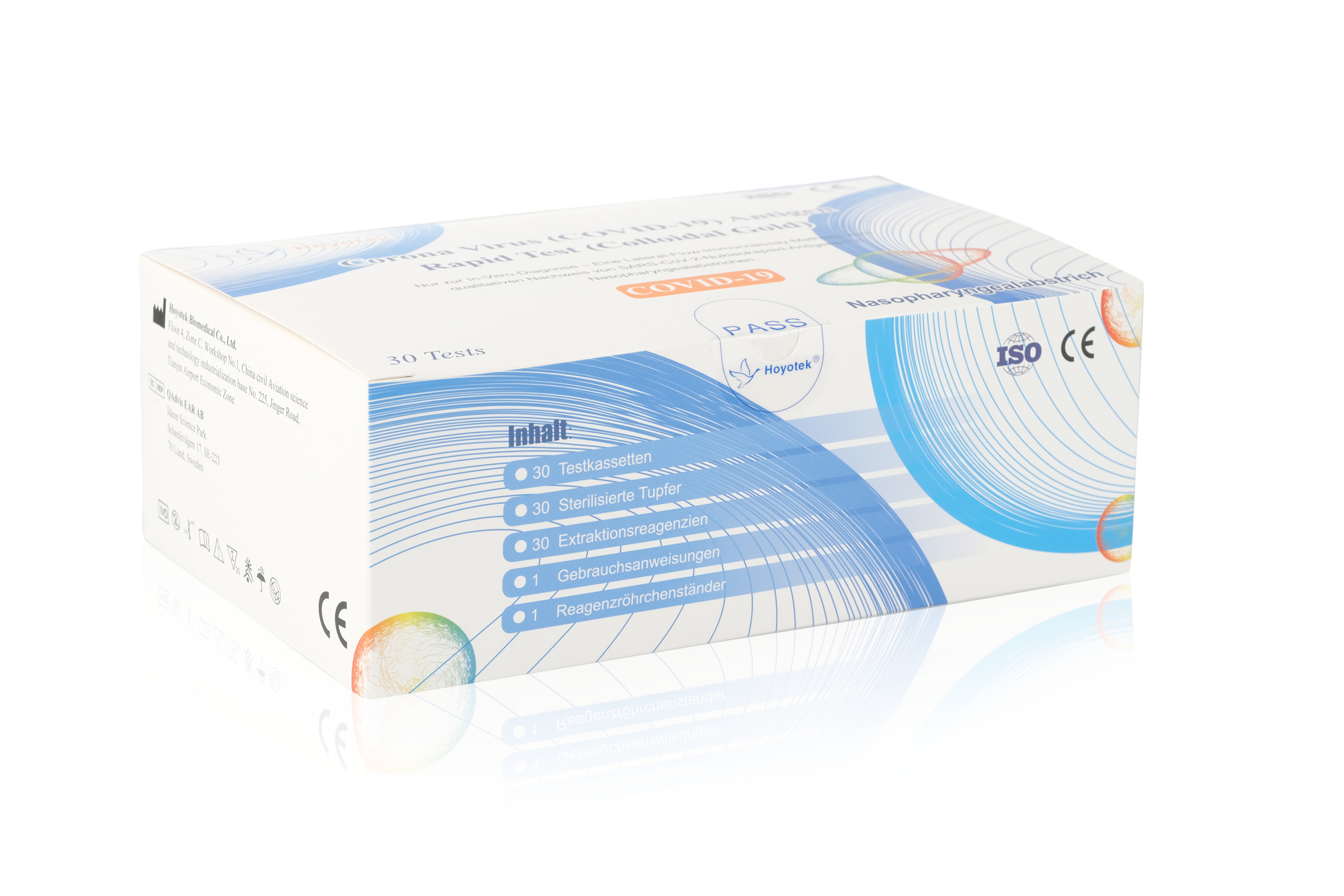 Hoyotek Biomedical Nasal CE Profi - Antigentest - 30er Box -